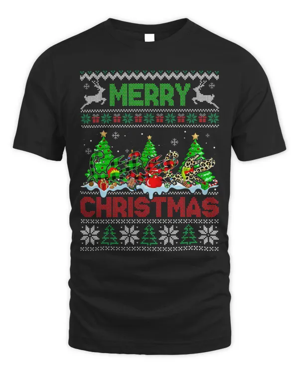 Funny Scorpion Green Red Plaid Leopard Merry Christmas