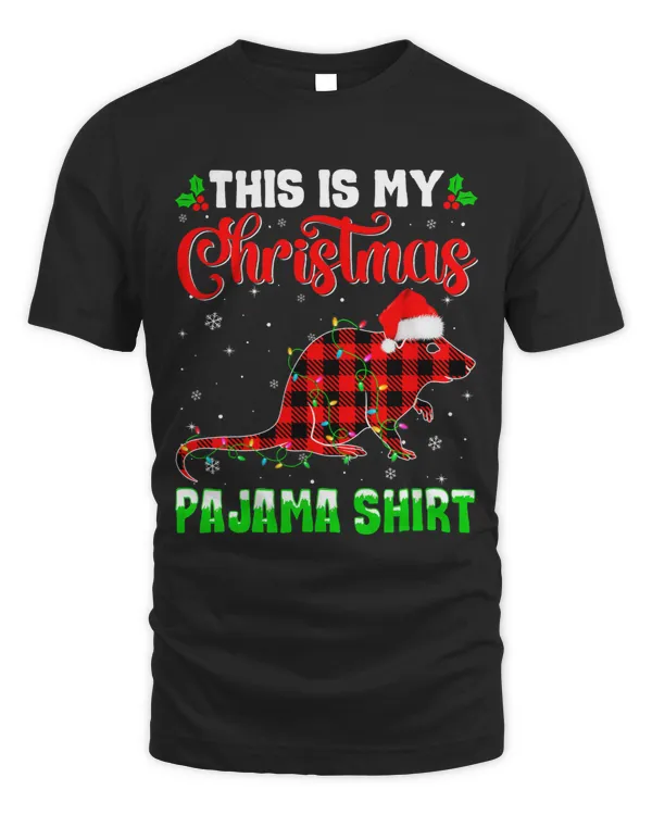 Cute Rat This Is My Christmas Pajama Family Matching