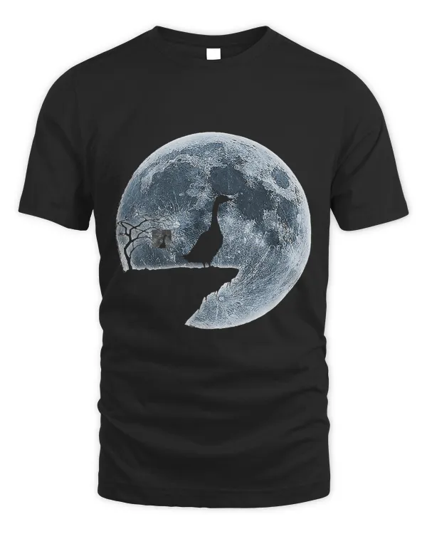 Goose Halloween Costume Moon Silhouette Creepy