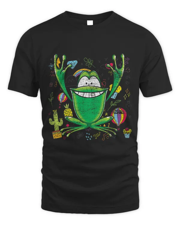 Funny Amphibian Rainforest Animal Toad Cactus Frog