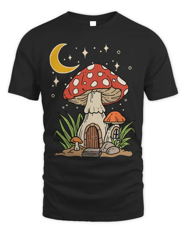 Cottagecore Aesthetic Mushroom And Moon Witchy Vintage 1