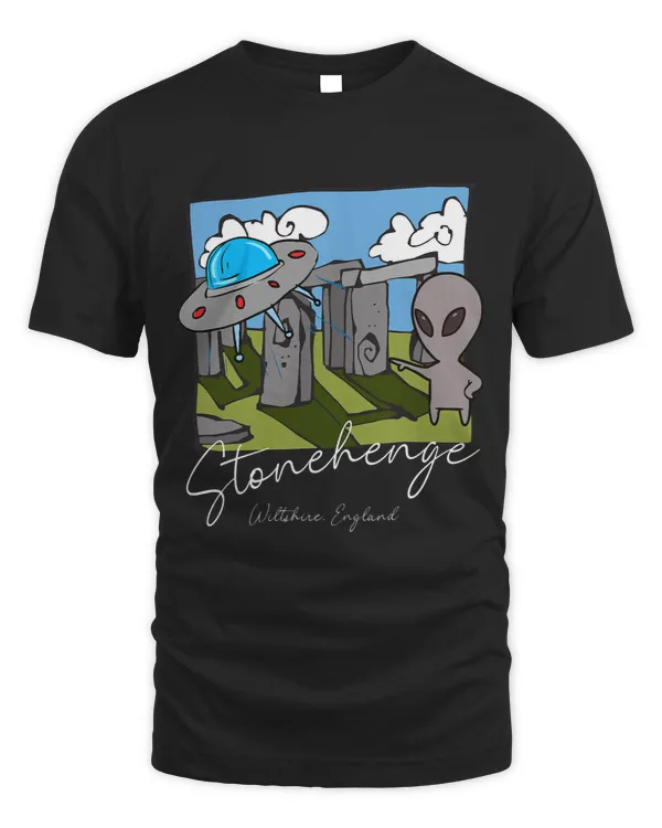 Funny Stonehenge England Souvenir 2Alien 2Flying Saucer