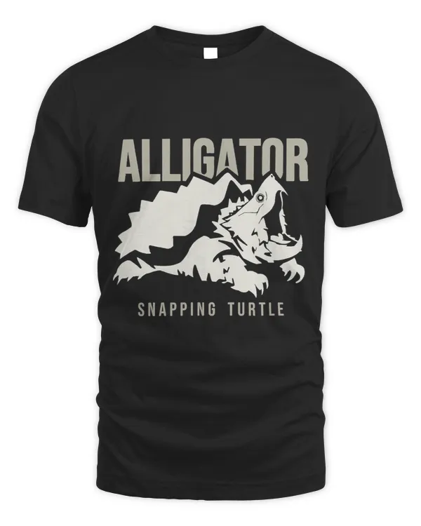 Alligator snapping turtle stylized art for reptiles lovers