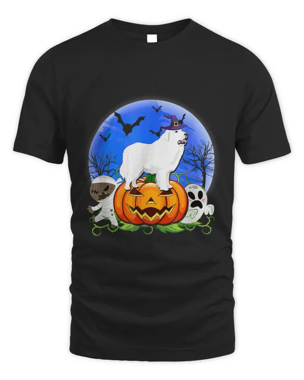 great pyrenee dog and moon halloween costume lover