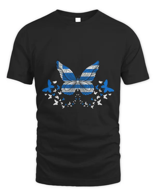 Greece Greek Greece Flag Butterflies