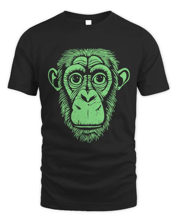 Green Chimpanzee Ape Not Monkey Cute Chimp