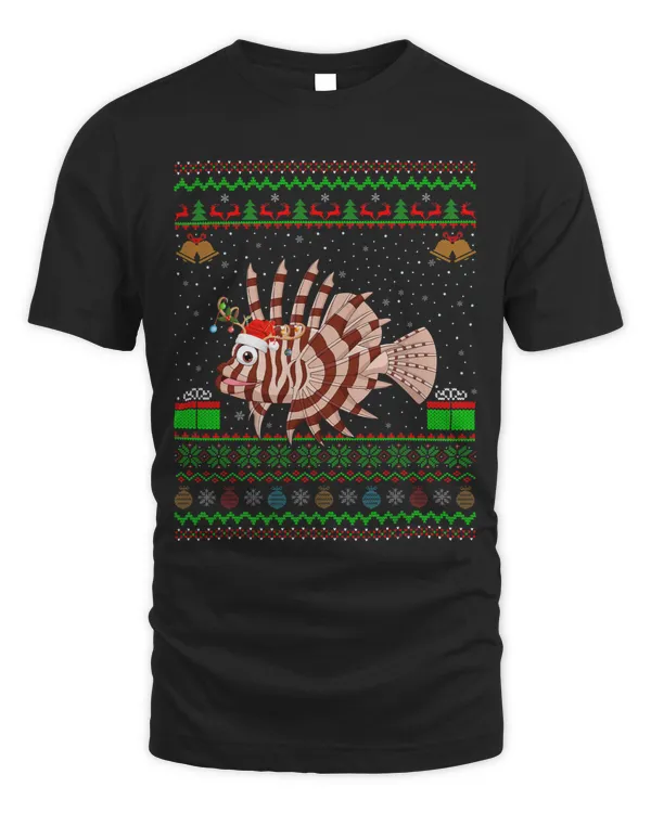 Funny Xmas Lighting Santa Hat Ugly Scorpion Fish Christmas
