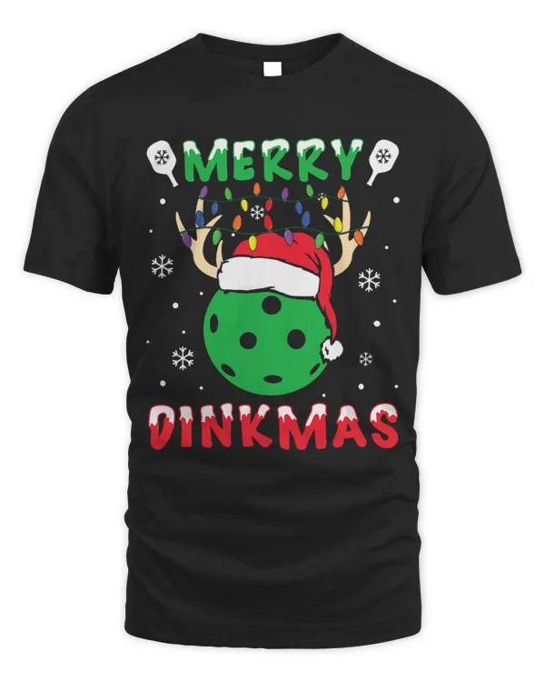 Funny Xmas Reindeer Santa Merry Pickleball Christmas