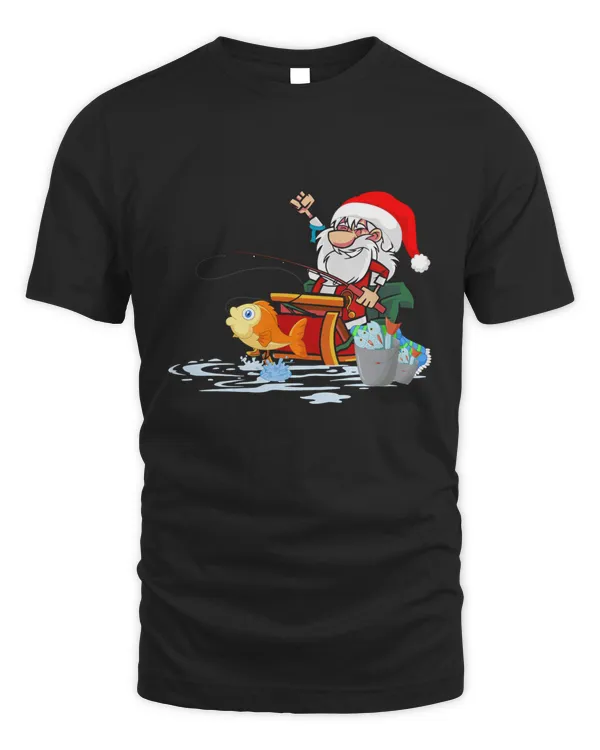 Christmas fishing shirt