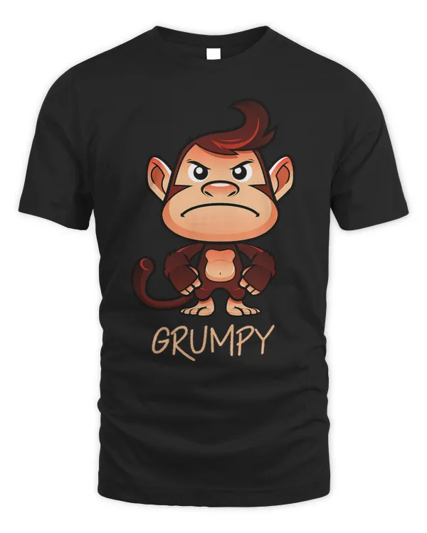 Grumpy Monkey Meme Aesthetic Bad Mood chimpanzee