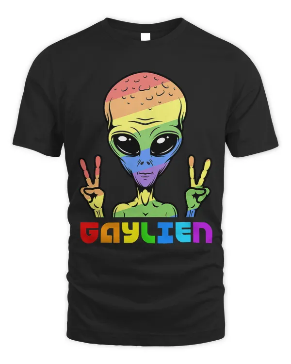 Gaylien 2Gay Alien LGBTQ Rights Rainbow Flag Pride Month