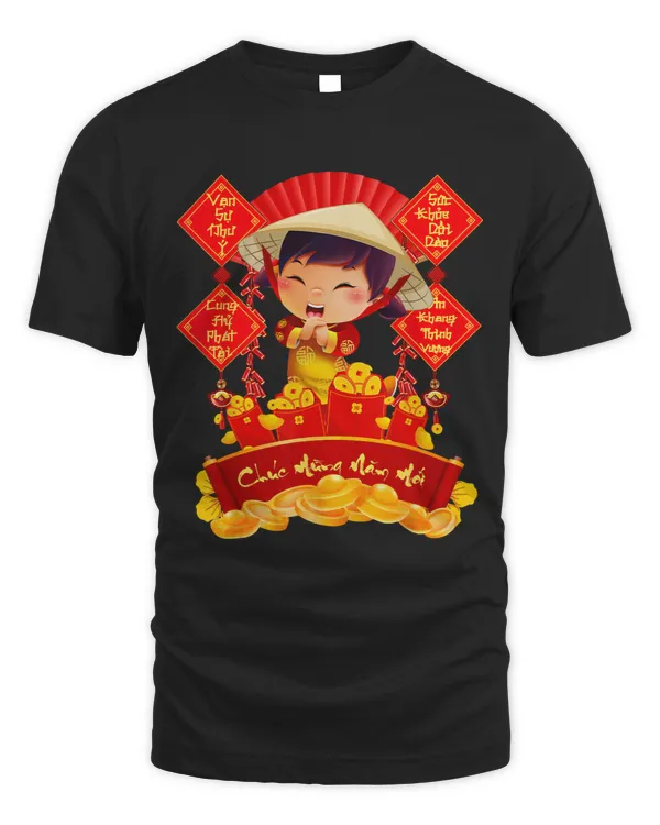 Girl Vietnamese Tet Family Matching Happy Lunar New Year