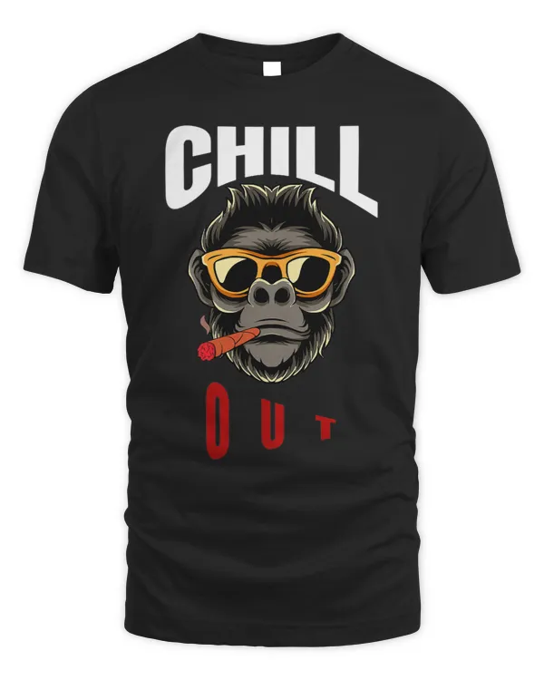 Gorilla with sun glasses Tee smoking gorilla