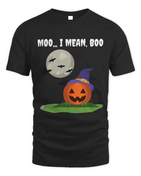 Gost moo mean pumkin moon halloween farmer