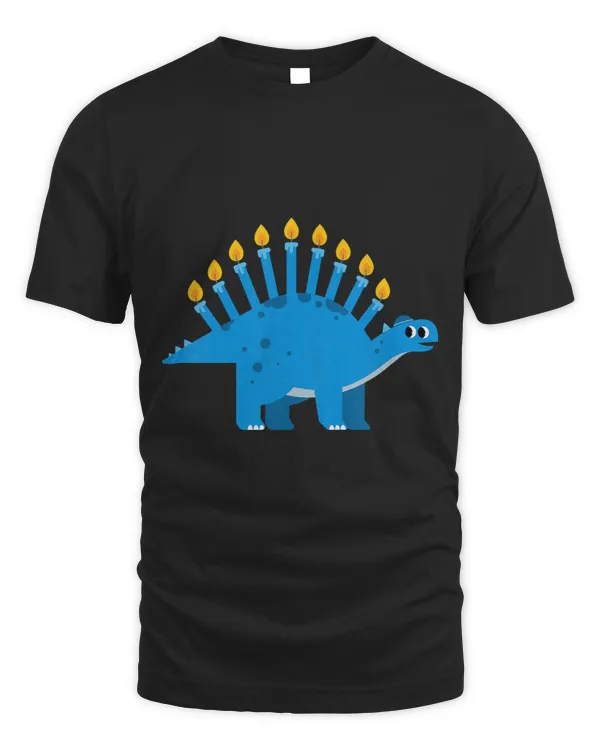 Dinosaur Dino Kids Menorasaurus Funny Hanukkah Shirt Dinosaur Menorah kids boys 1