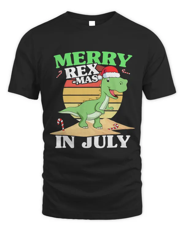 Dinosaur Dino Kids Merry Christmas In July Dinosaur Xmas Party Toddler Boy