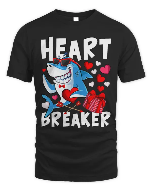 Ocean Shark Valentines Shark Heart Breaker Valentine Shark Kids Boy Girl