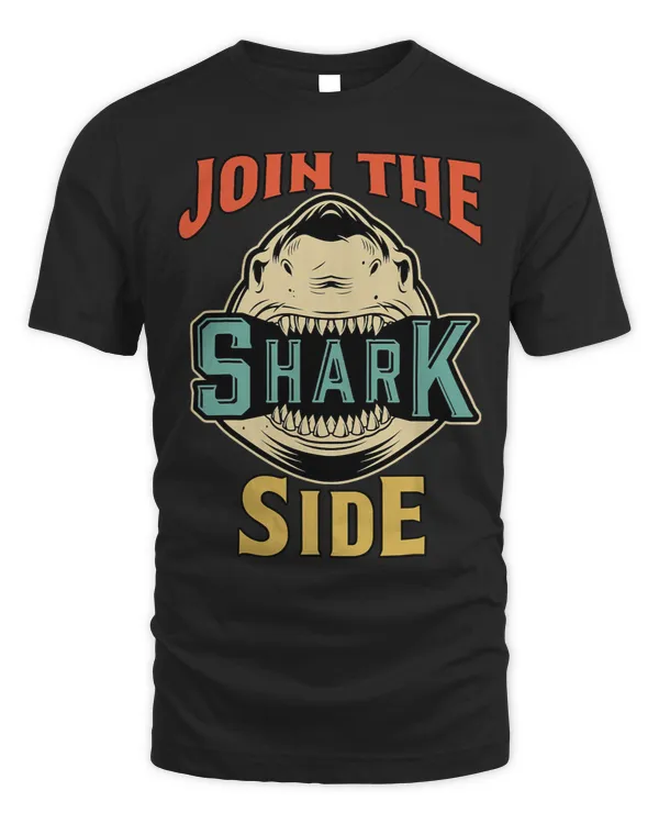Ocean Shark Vintage Join The Shark Side Funny Shark Lover Ocean Wildlife