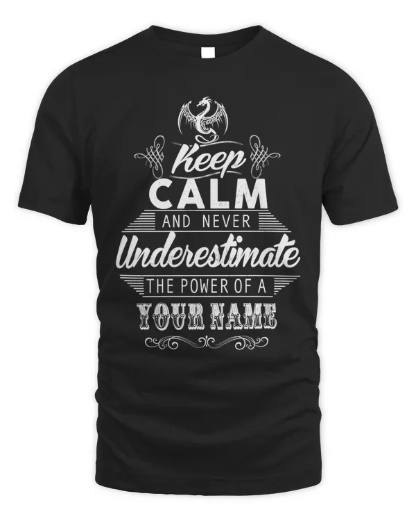 Stay Calm & Never Underestimate - Motivational Tees and Hoodies Collection  - PRINT ON THE BACK