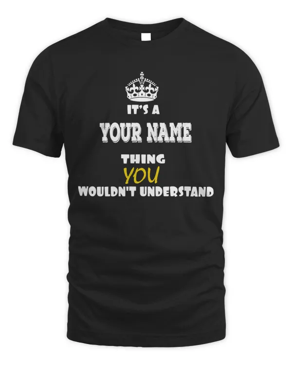 It's In The Name: Express Your Unique Style With Our T-Shirts - PRINT ON THE BACK