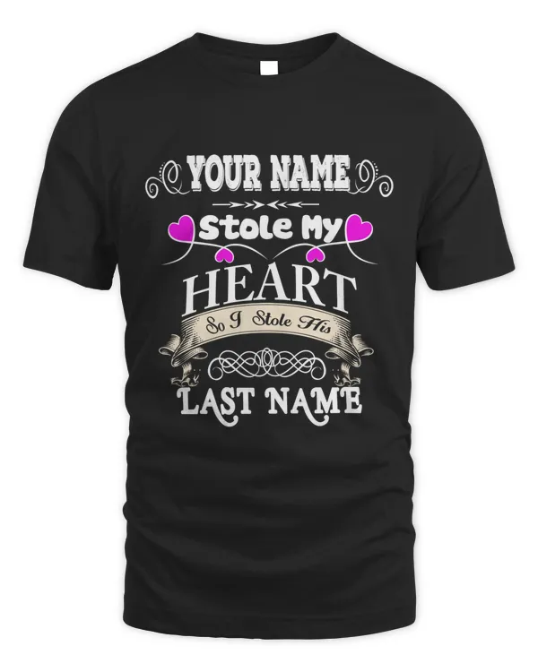 Stolen Love Statement: Express Your Affection with the 'Stole My Heart So I Stole His' - PRINT ON THE BACK