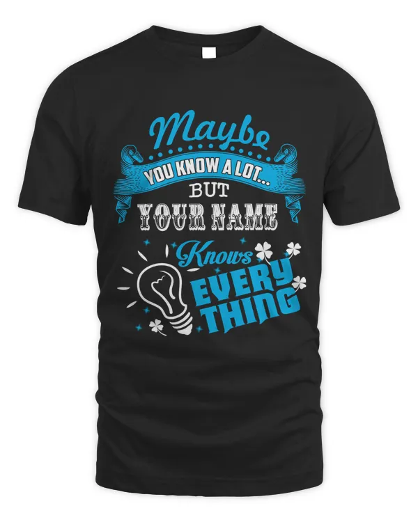 Flaunt Your Wisdom - Exclusive 'Maybe You Know A Lot But...' Apparel Collection - PRINT ON THE BACK