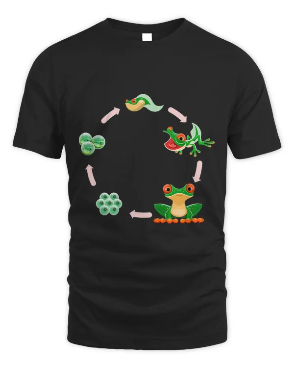 Frog Gift Toad Egg Growth Cycle Animal Nature Frog Ecosystem - Unisex Standard T-Shirt Unisex Standard T-Shirt