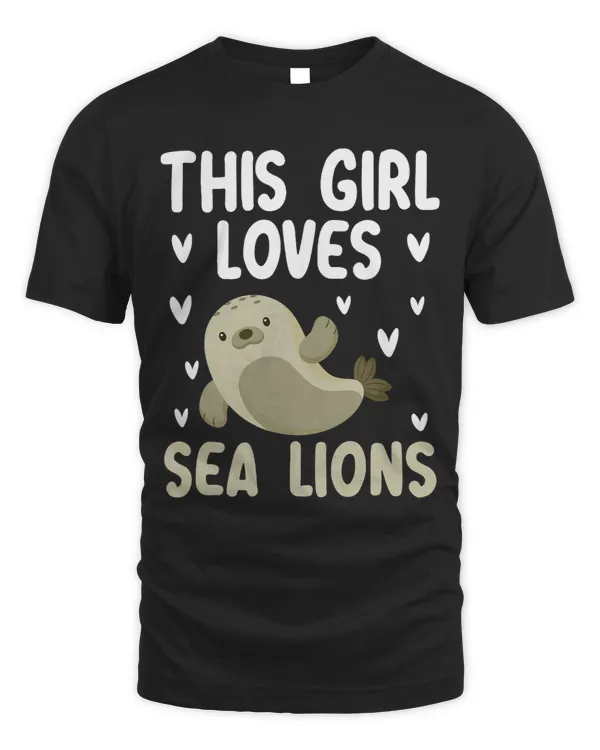 Sea Lion Gift This Girl Loves Sea Lions Animal Marine Biologist 1