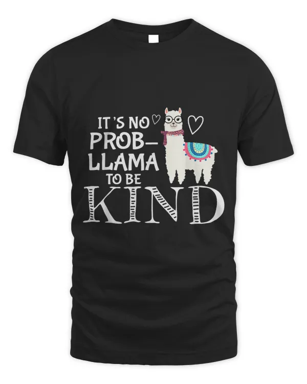 Llama Lover Unity Day Orange Its No ProbLlama to Be Kind Anti Bullying