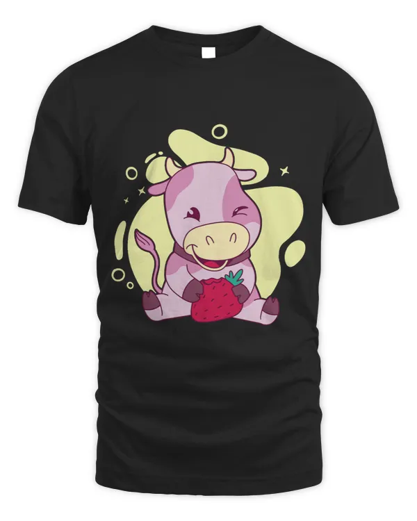 Cow Lover Strawberry Cow I Cute Cow I Kids Cow