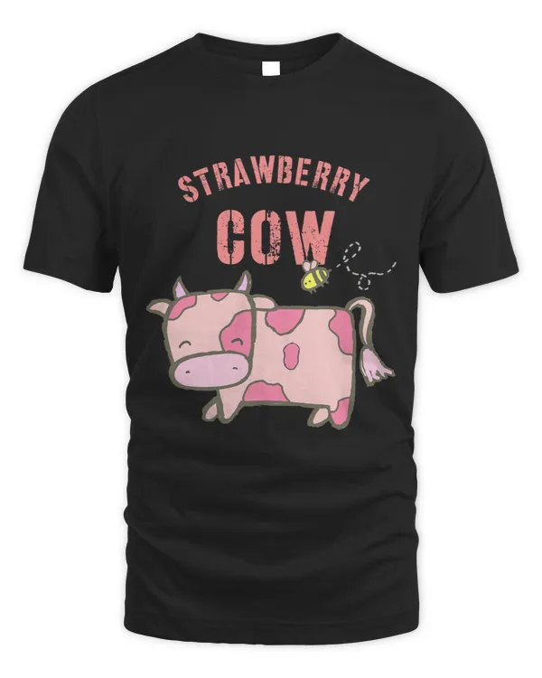 Cow Lover Strawberry Cow Kawaii Cow Pink Cow