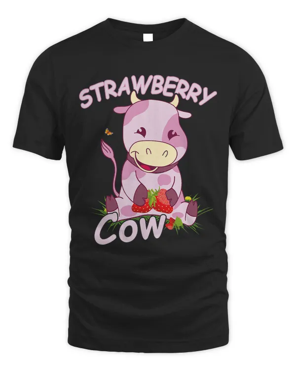 Cow Lover strawberry heifer cow strawberry milk cute abstract 1