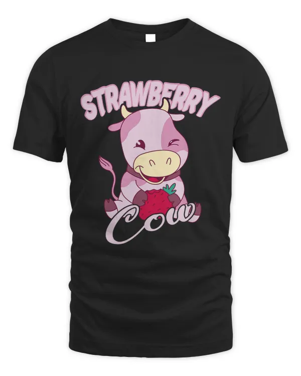 Cow Lover strawberry heifer cow strawberry milk cute abstract