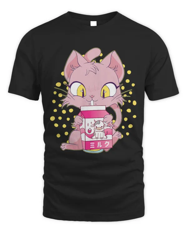 Cow Lover Strawberry Milk Cat Kawaii Strawberry Milk Shake Cow Milk