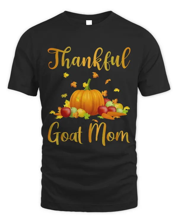 Goat Lover Womens Thankful Goat Mom Funny Matching Family Thanksgiving Party
