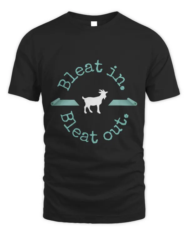 Goat Lover Yoga with Cute Goats Bleat In Bleat Out Funny Jumping Goat