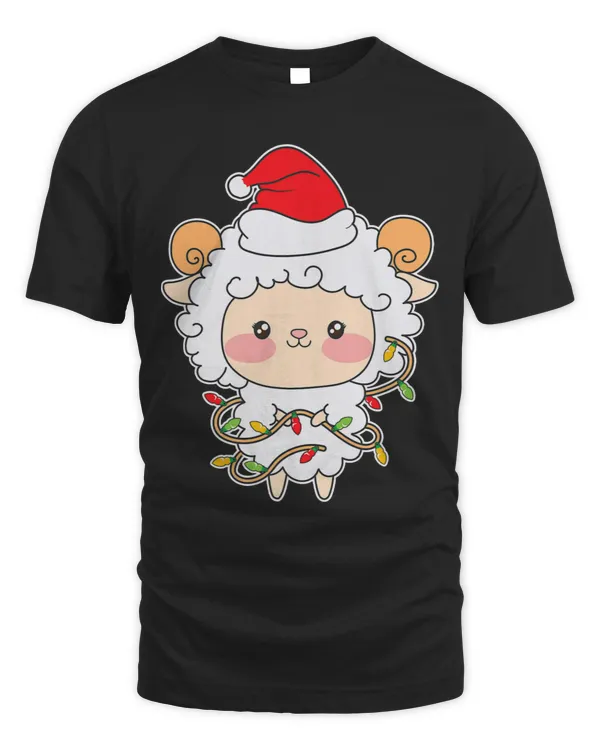 Sheep Lover Xmas Christmas Sheep Santa Hat Christmassy