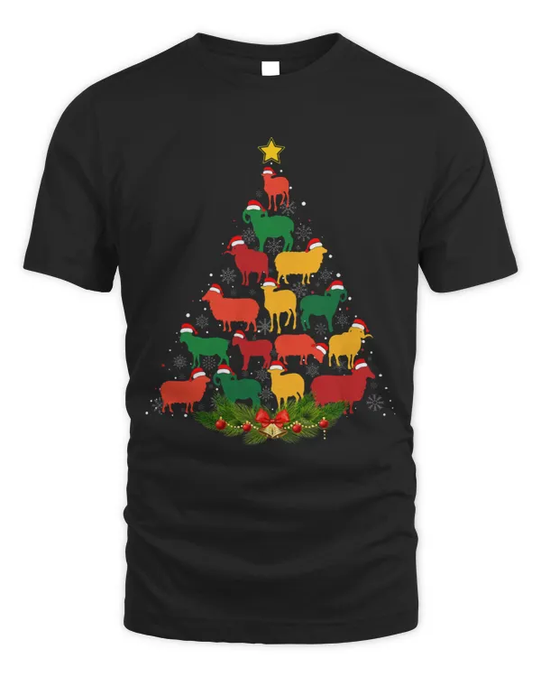 Sheep Lover Xmas Matching Outfits for Holiday Sheep Christmas Tree