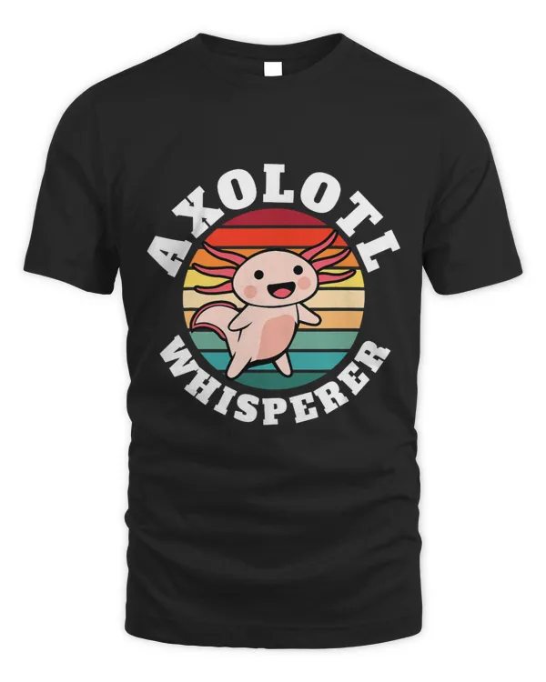 Axolotl Animals Whisperer Retro Sunset Kawaii Salamander Axo