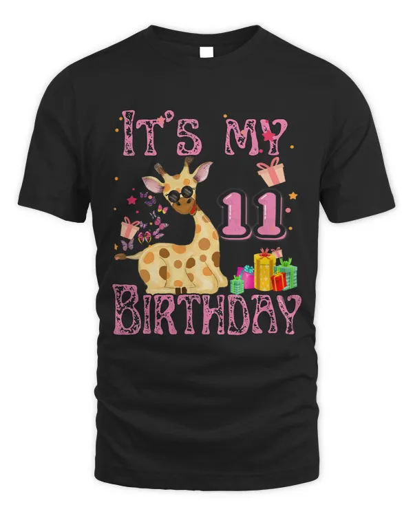 Giraffe Gift its my birthday Giraffes 11 Years Old Girls Giraffe