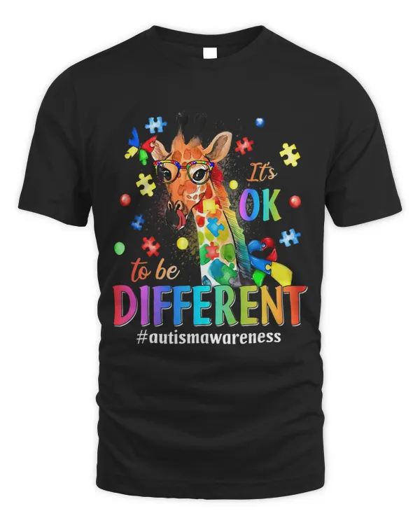Giraffe Gift Its Ok To Be Different Autism Awareness Boys Girls