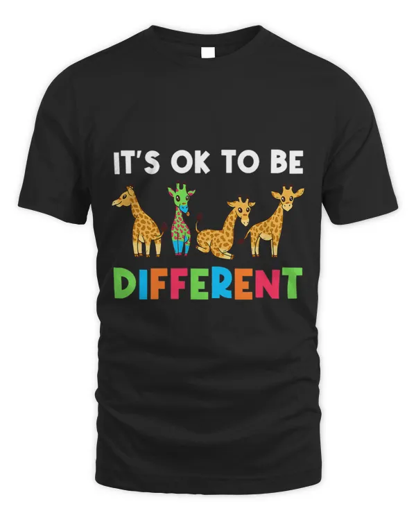 Giraffe Gift Its Ok To Be Different Autism Awareness Giraffe