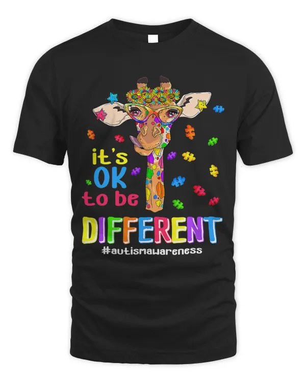 Giraffe Gift Its Ok To Be Different Autism Awareness Giraffes Puzzle