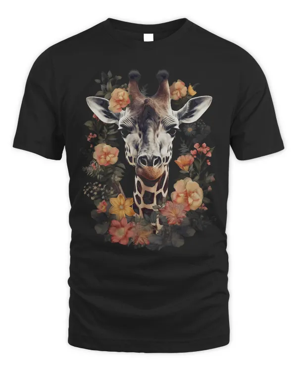 Giraffe Gift Retro Vintage Giraffes Gifts Funny Animal Lover Graphic Tees