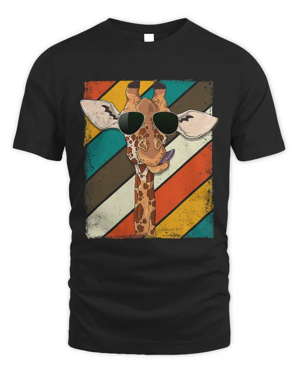Giraffe Gift Retro Vintage Giraffes Sunglasses Funny Animal Lover 182