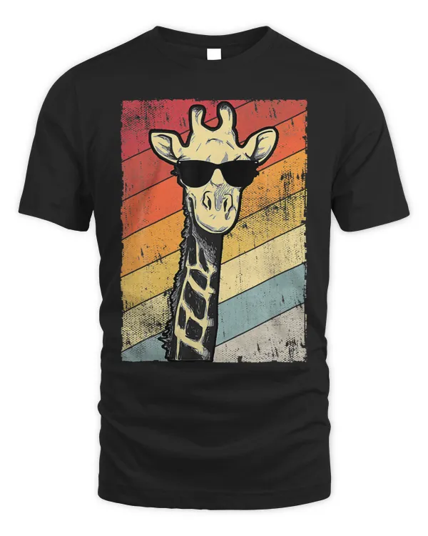 Giraffe Gift Retro Vintage Giraffes Sunglasses Funny Animal Lover 303