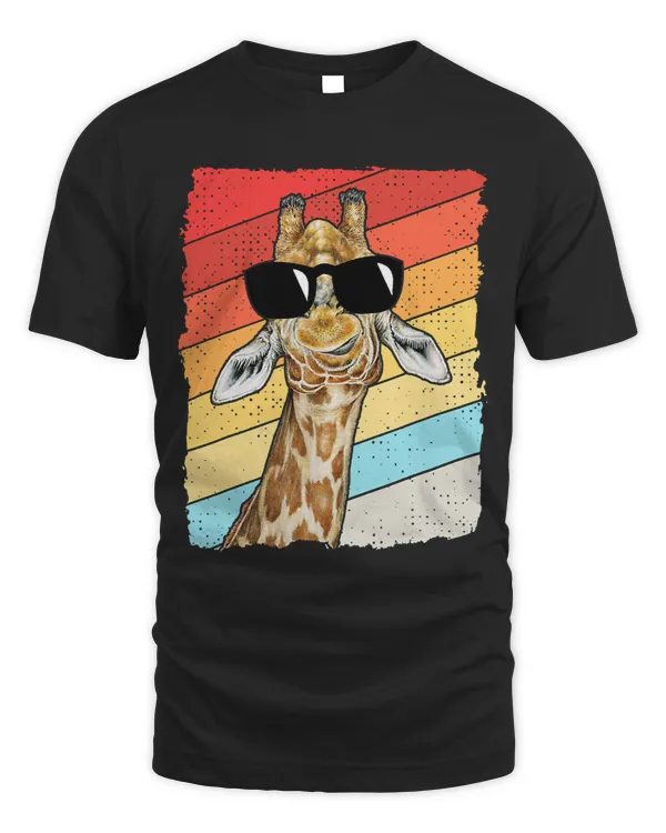 Giraffe Gift Retro Vintage Giraffes Sunglasses Funny Animal Lover Boy Girl 214
