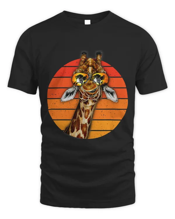 Giraffe Gift Retro Vintage Giraffes Sunglasses Funny Animal Pet Lovers 39