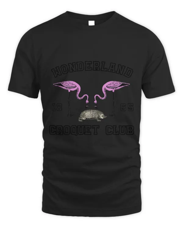 Hedgehog Gift Wonderland Croquet Club with Flamingos and Hedgehog