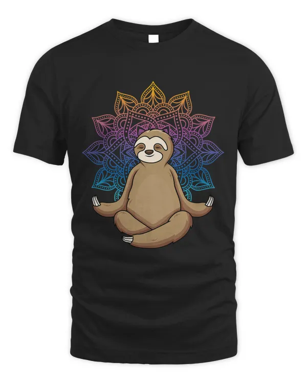 Sloth Gift yoga meditation mandala Namaste Yogi slow down